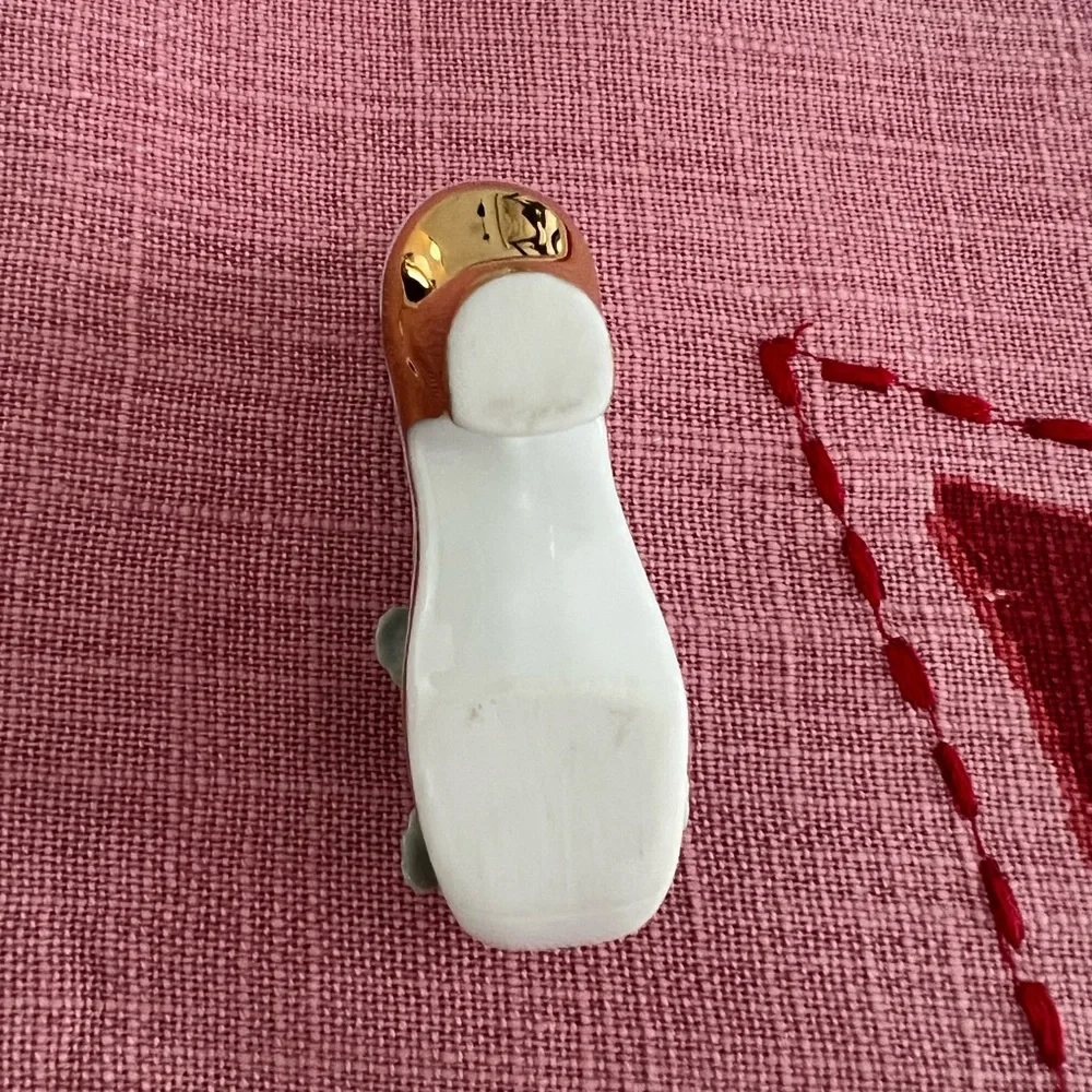 Elegant Porcelain Vintage Shoe Figurines